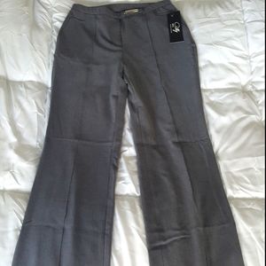 LAST REDUCTION BEFORE DONATION Career stretchy pants new with tag,grey,size 4, 6